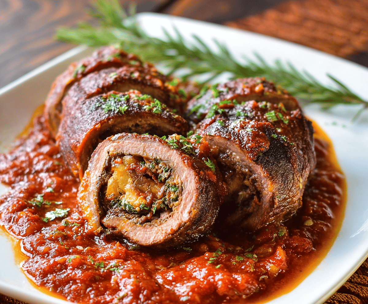 Easy Beef Braciole Recipe