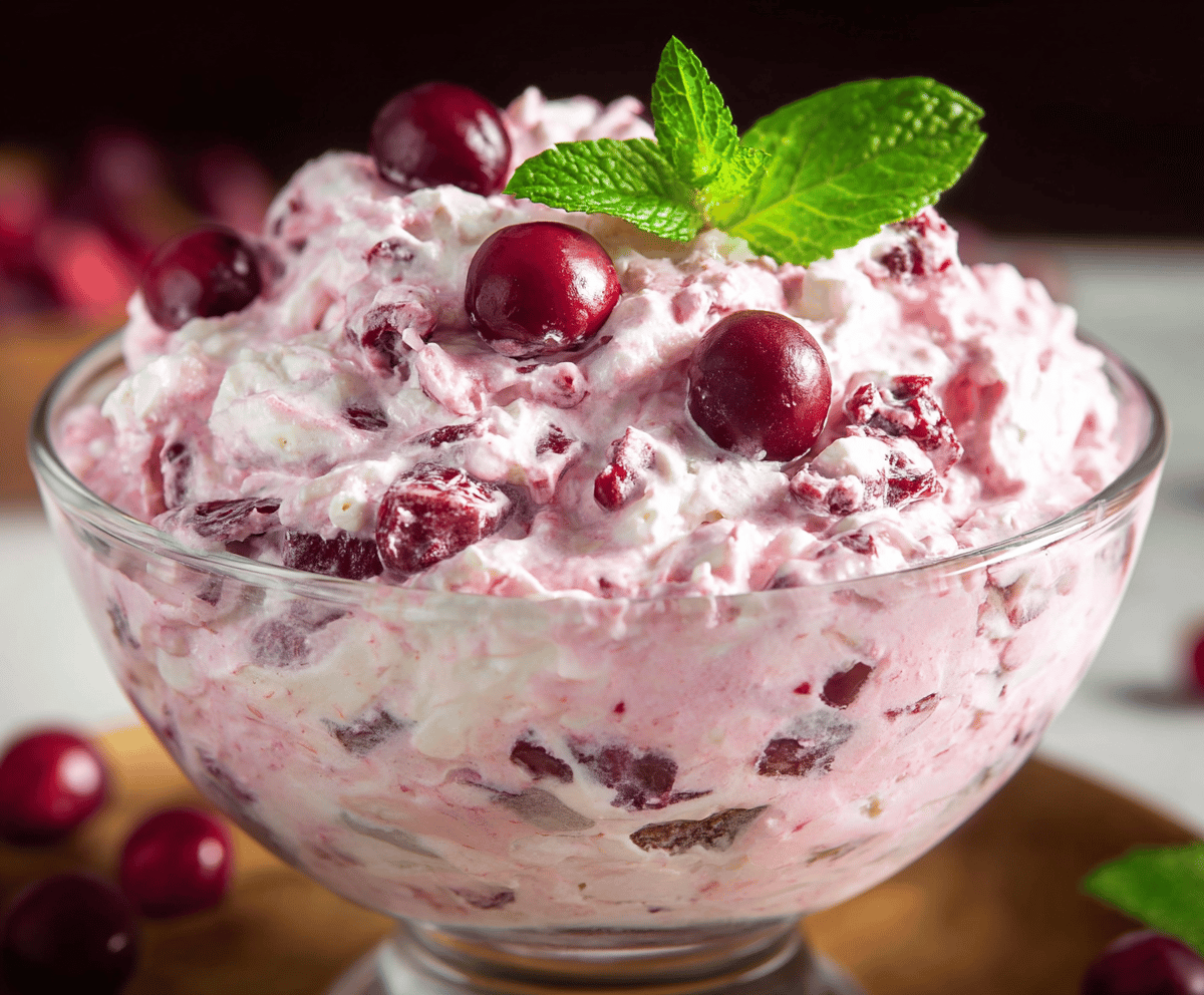Easy Cranberry Fluff Salad Recipe