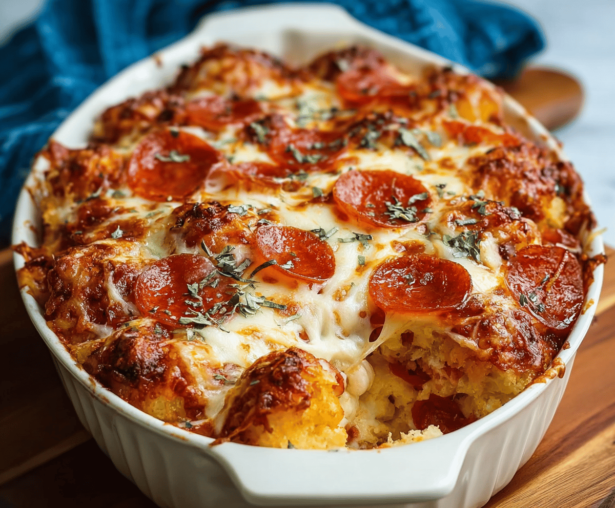 Easy Bubble Up Pizza Casserole