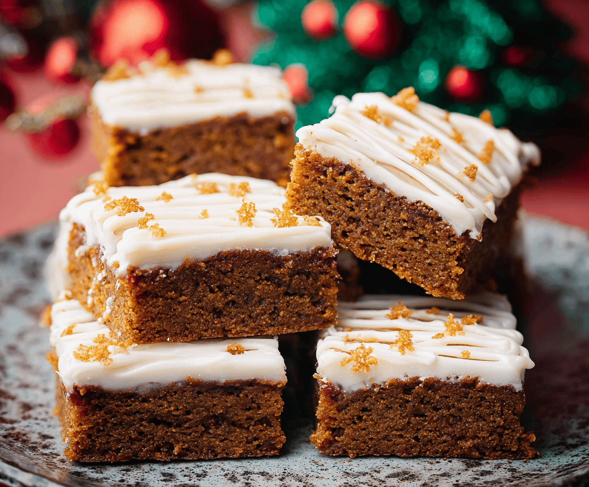 Easy Gingerbread Bars Recipe