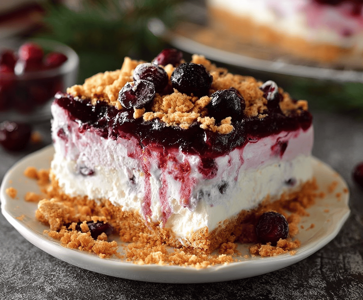 No-Bake Cranberry Yum Yum Recipe