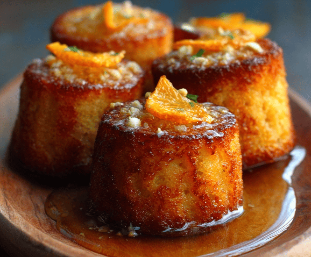 Easy Orange Ginger Honey Cakes