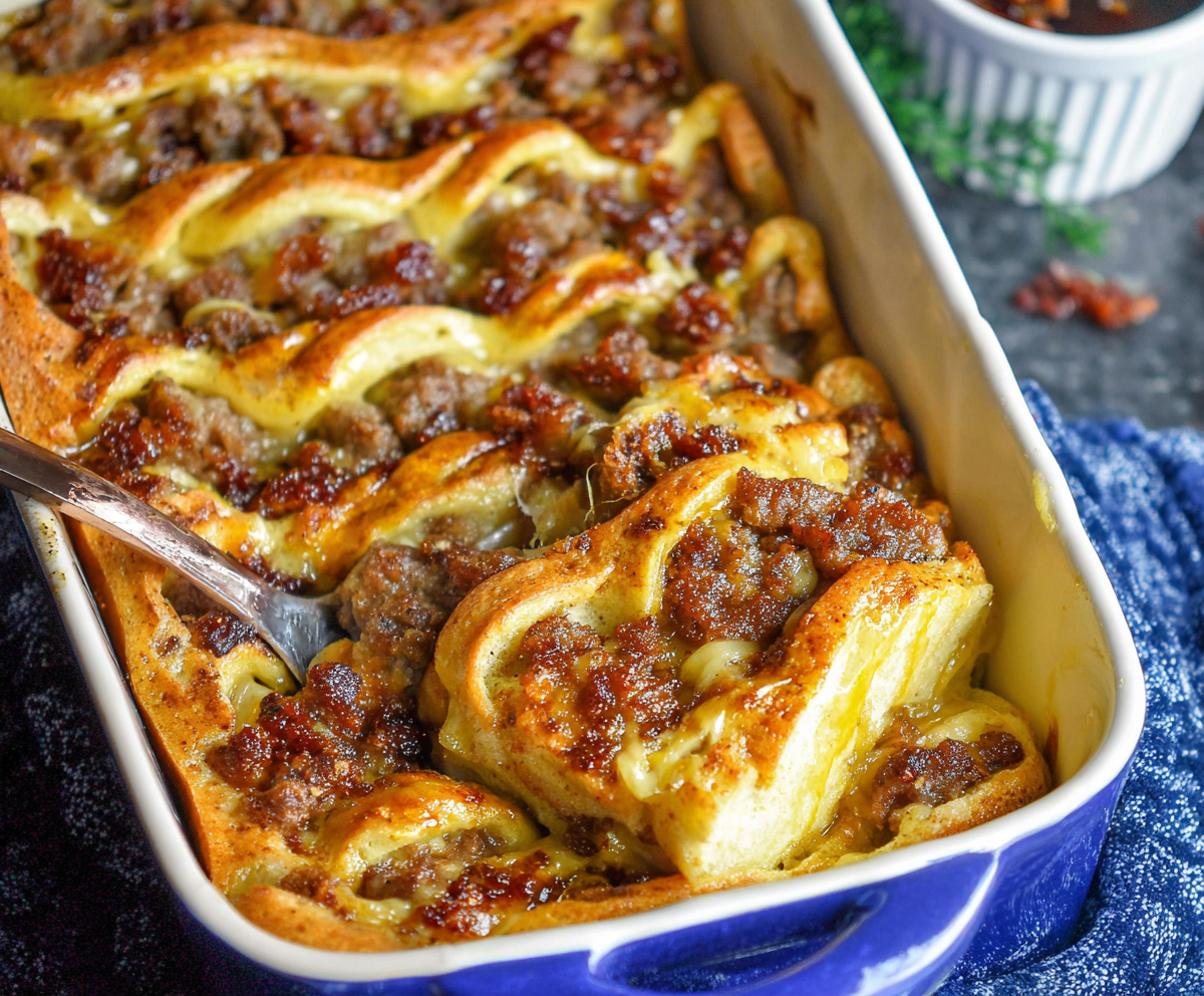 Easy Pancake Sausage Casserole