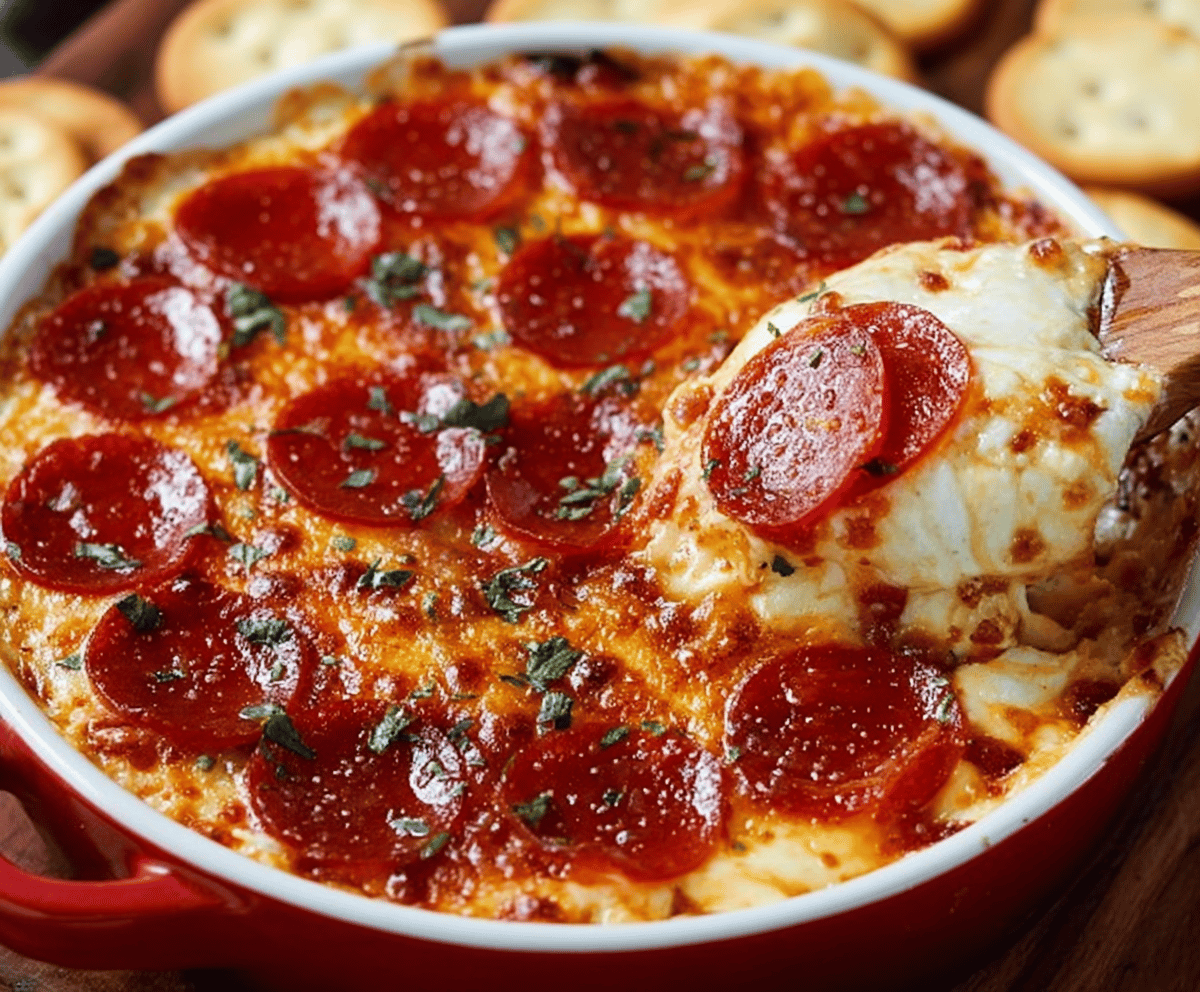 Easy Cream Cheese Pizza Dip