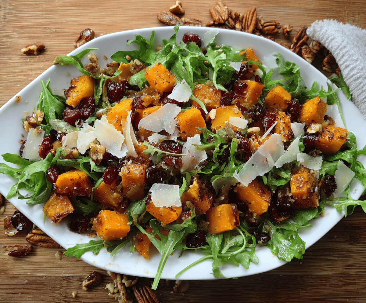 Warm Roasted Butternut Squash Salad