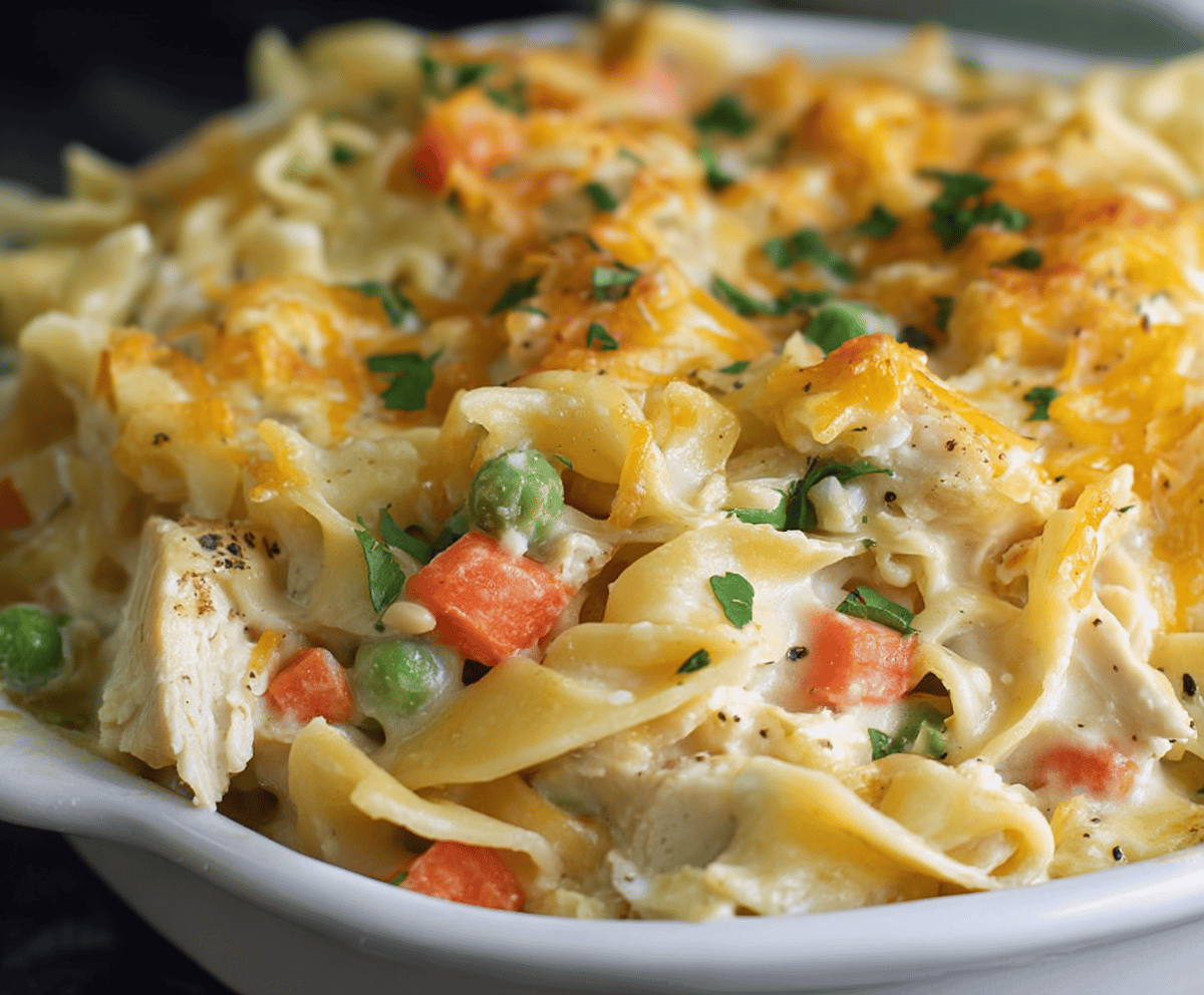 Easy Turkey Noodle Casserole