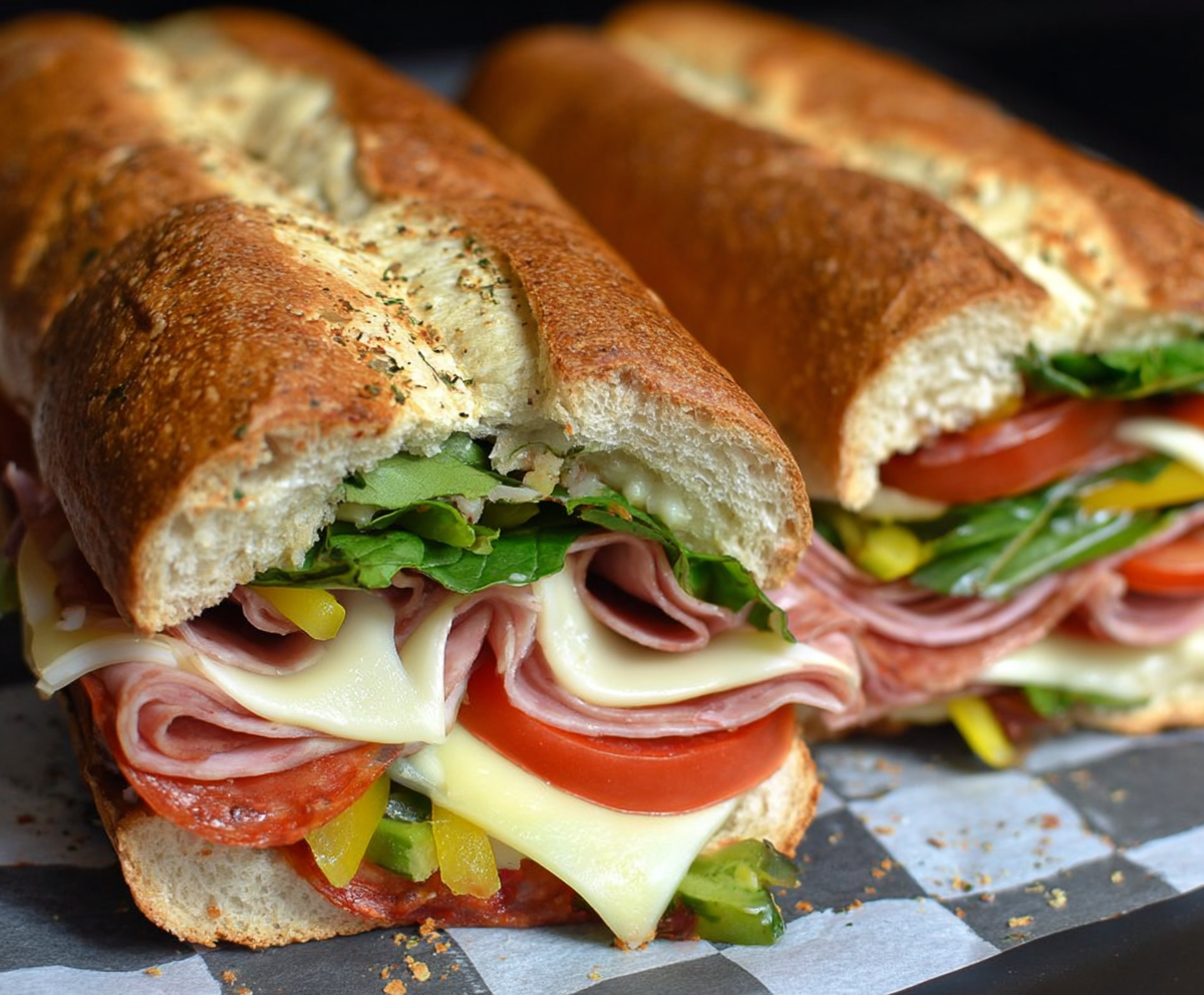 Easy Baked Italian Sub Sandwiches