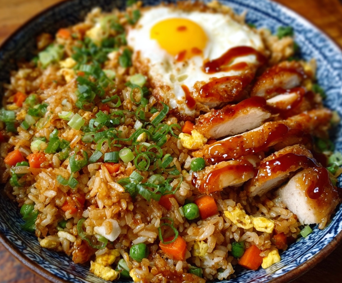 Easy Bang Bang Chicken Fried Rice