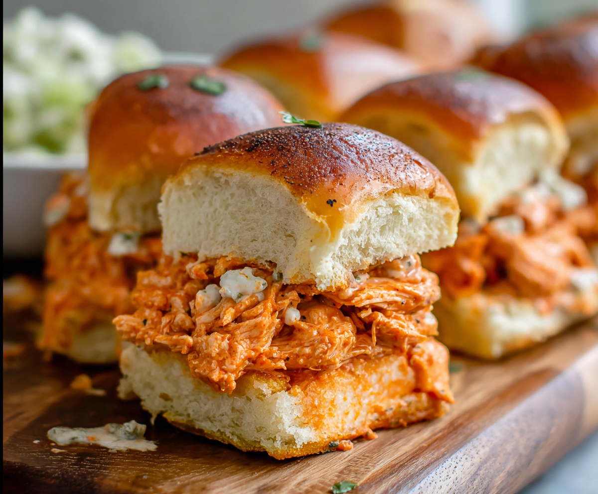 Easy Buffalo Chicken Sliders