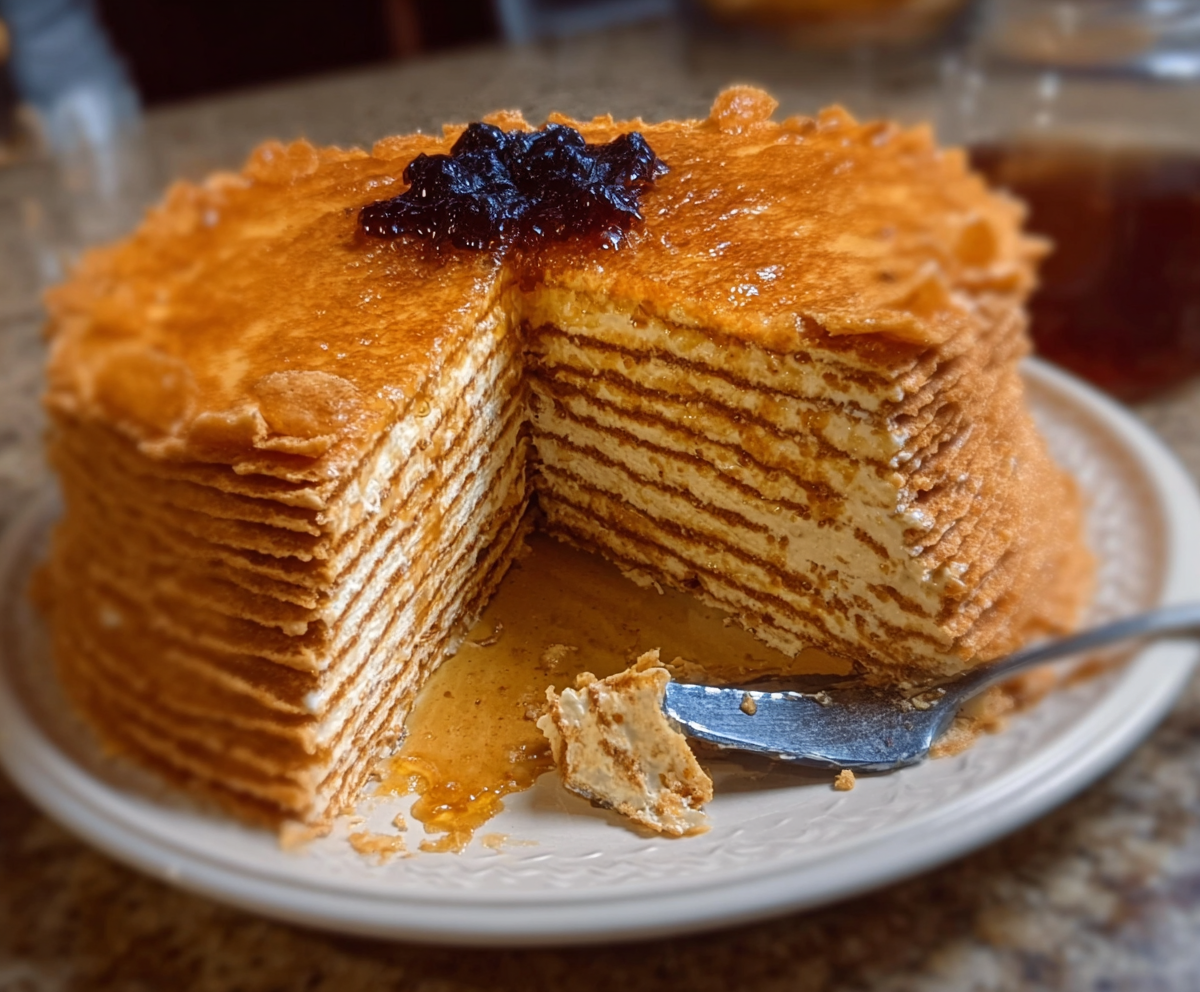 Easy Burnt Honey Medovik Recipe