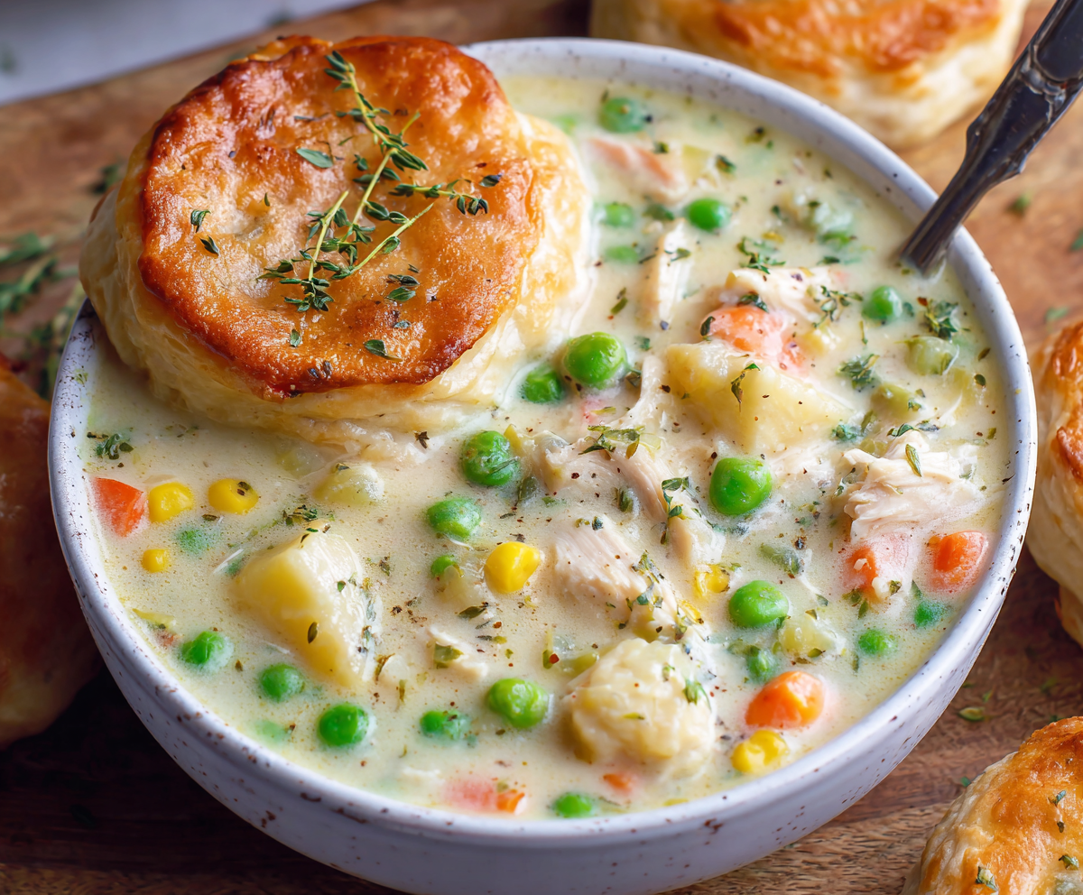 Easy Chicken Pot Pie Soup Recipe