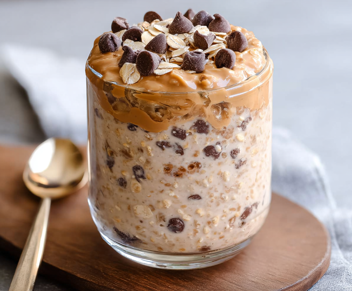 Easy Cookie Dough Overnight Oats