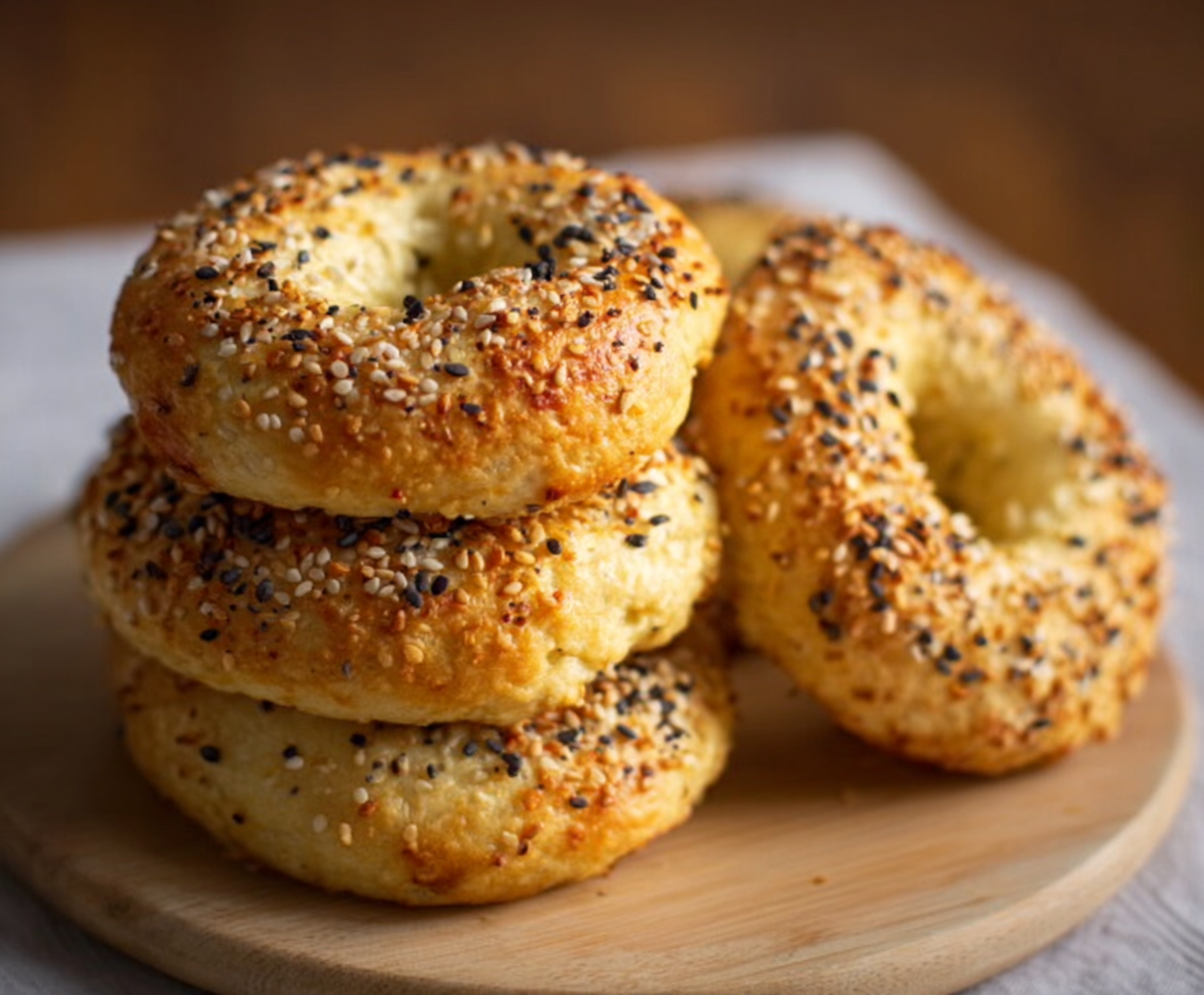 Cozy Fluffy Greek Yogurt Bagels