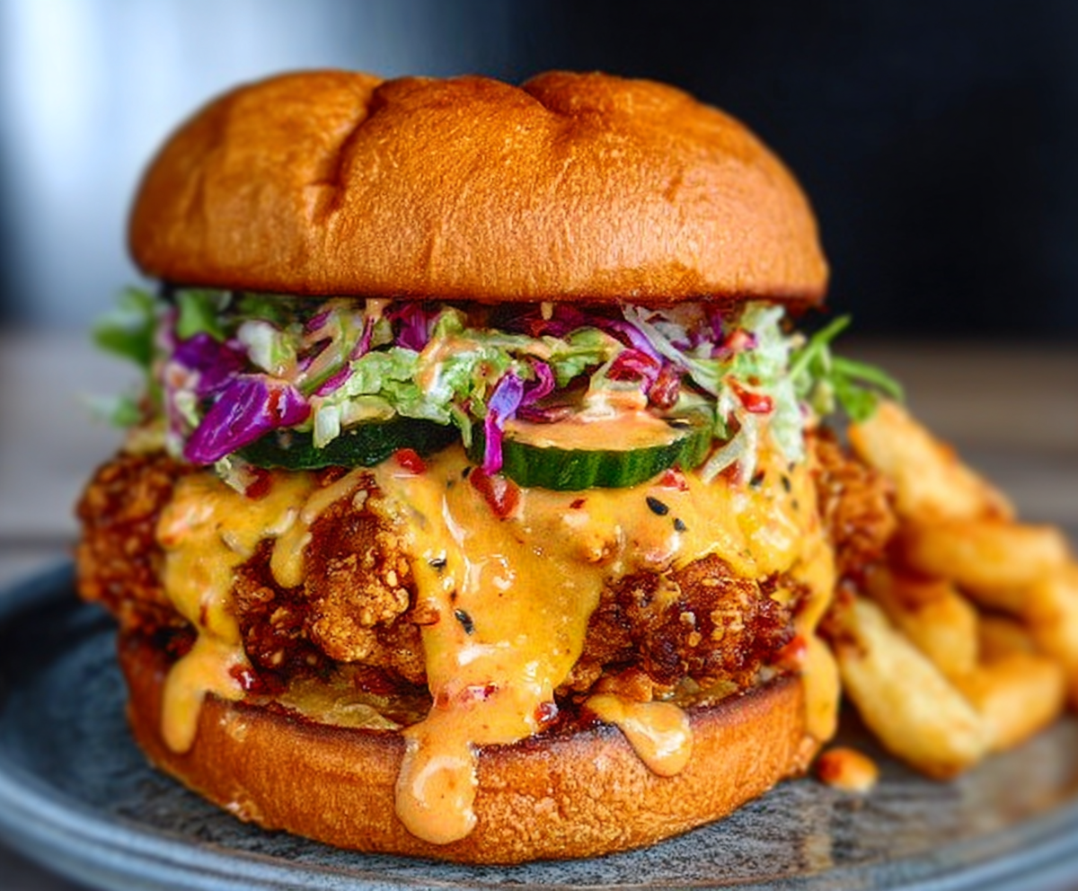 Easy Crispy Bang Bang Chicken Sandwich