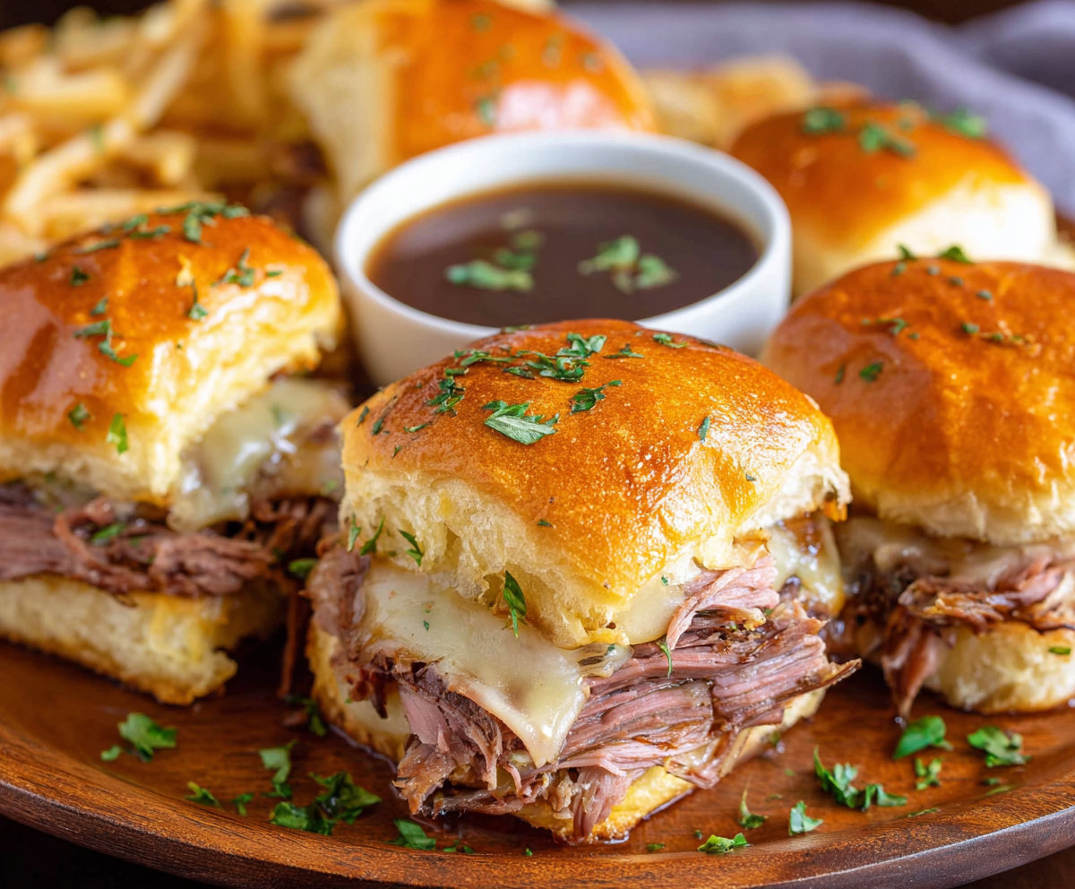 Easy French Dip Sliders Recipe