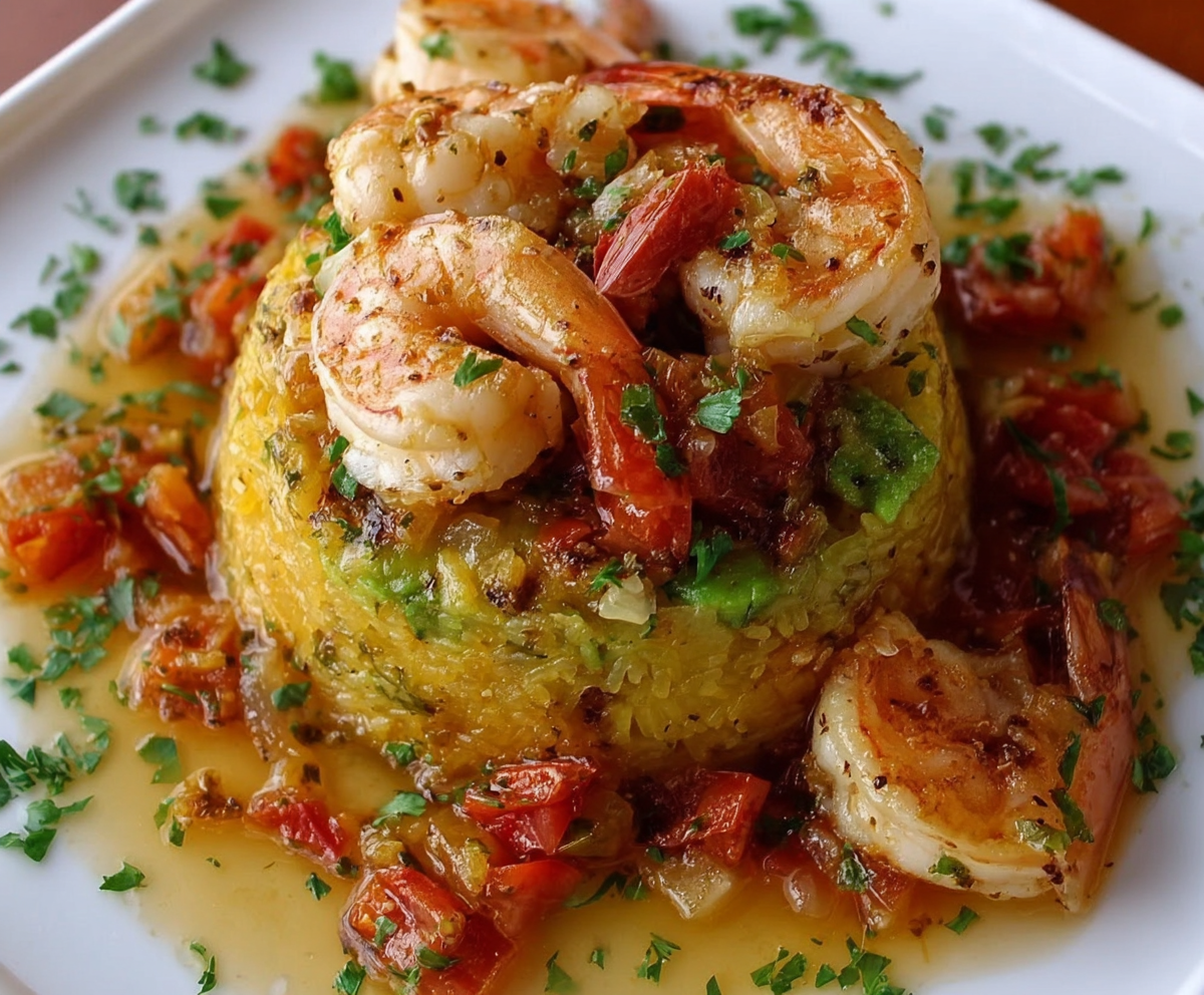 Easy Garlic Shrimp Mofongo Recipe