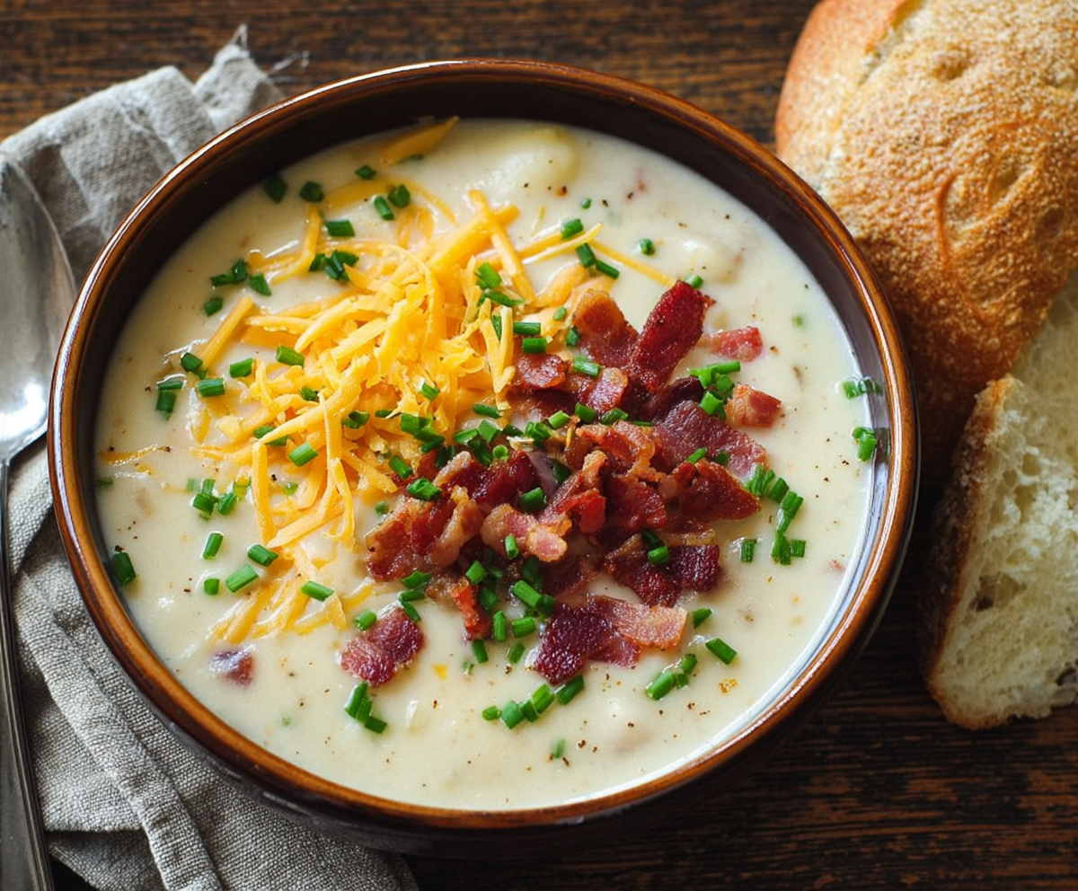 Easy Homemade Loaded Potato Soup