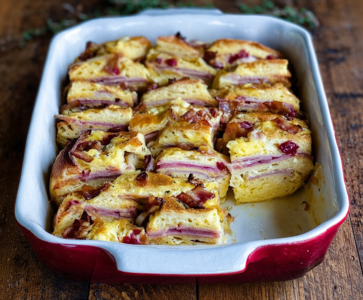 Easy Monte Cristo Breakfast Casserole