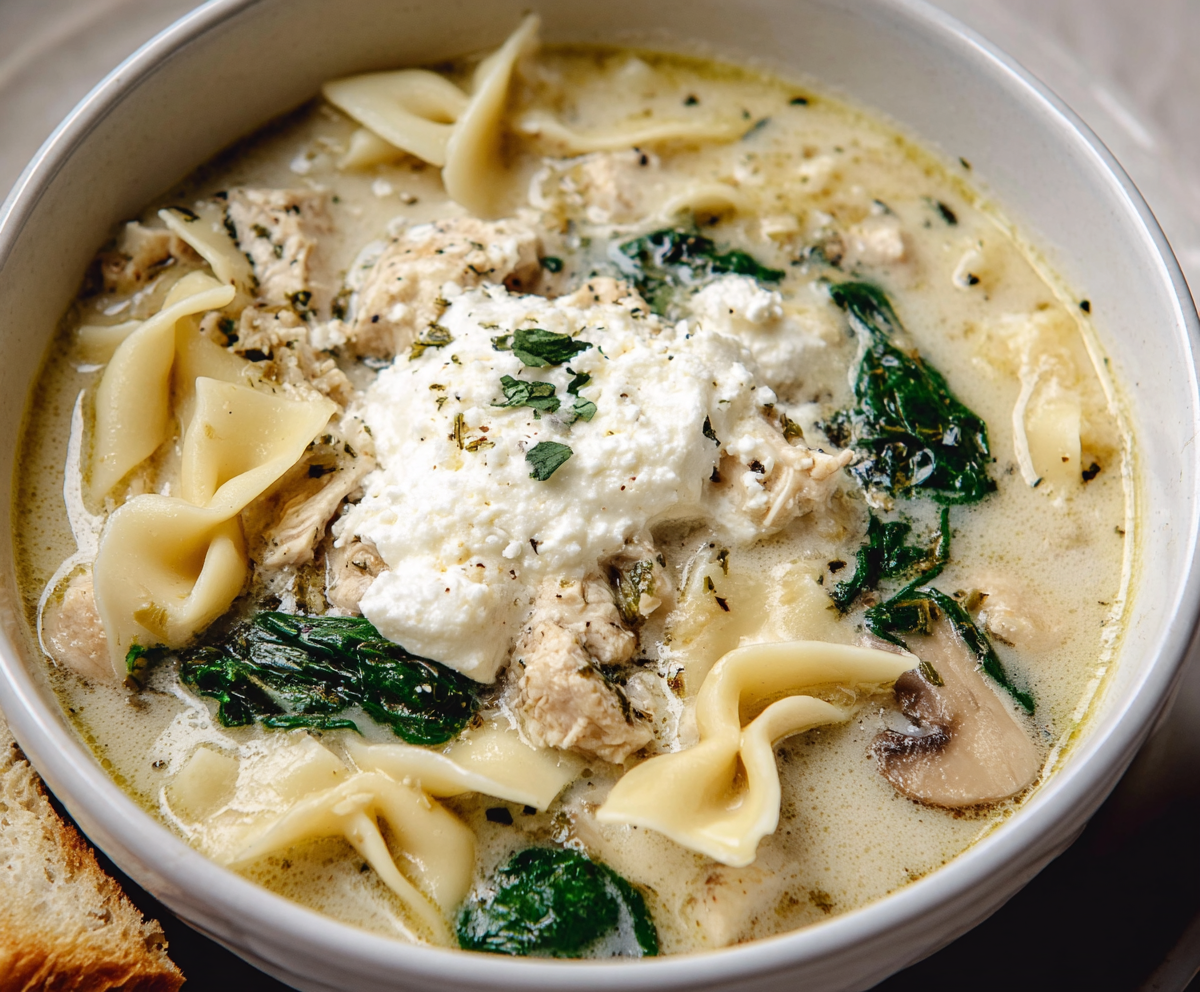 Creamy White Lasagna Soup Recipe