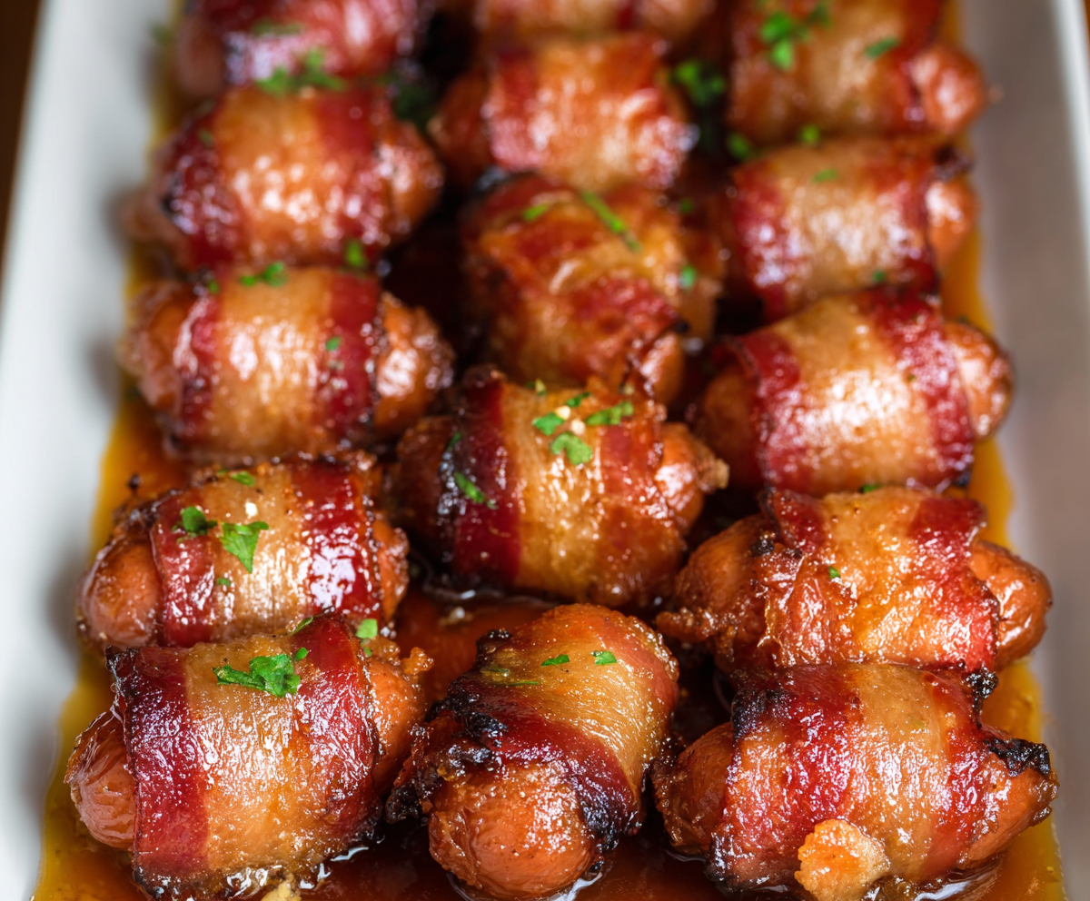 Easy Bacon Wrapped Little Smokies