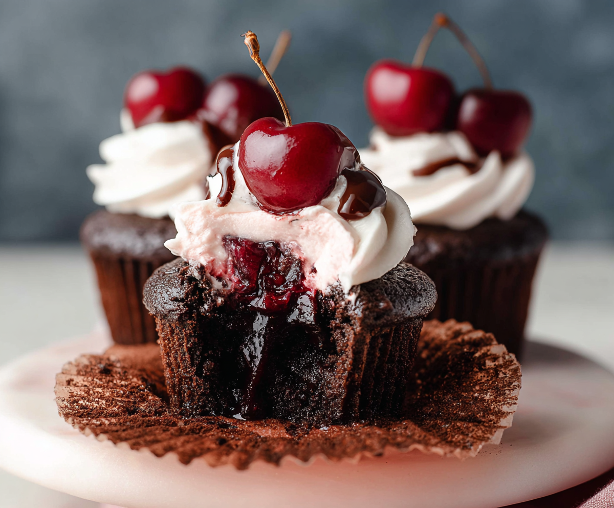 Delicious Black Forest Cupcakes