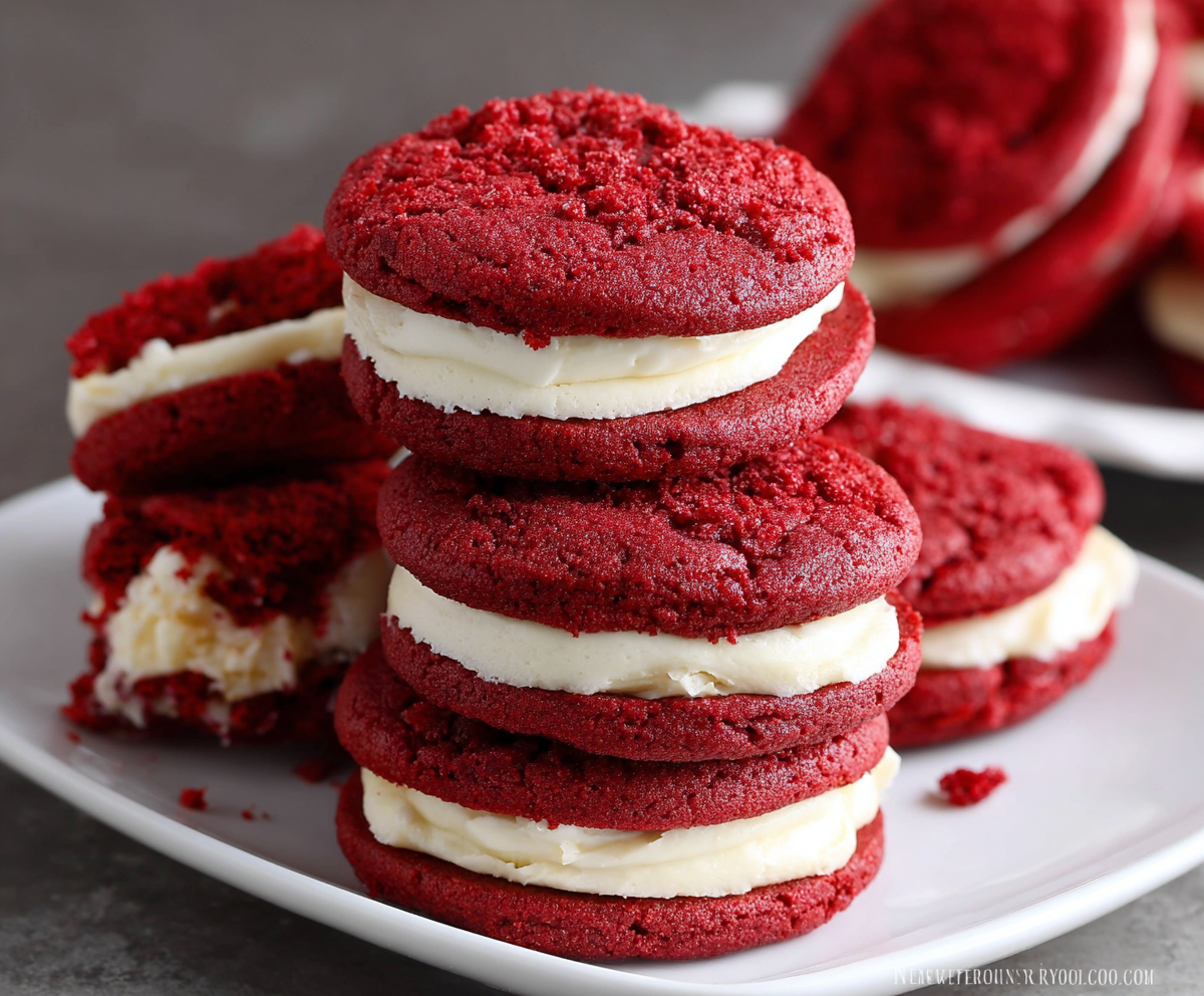 Best Red Velvet Sandwich Cookies Recipe