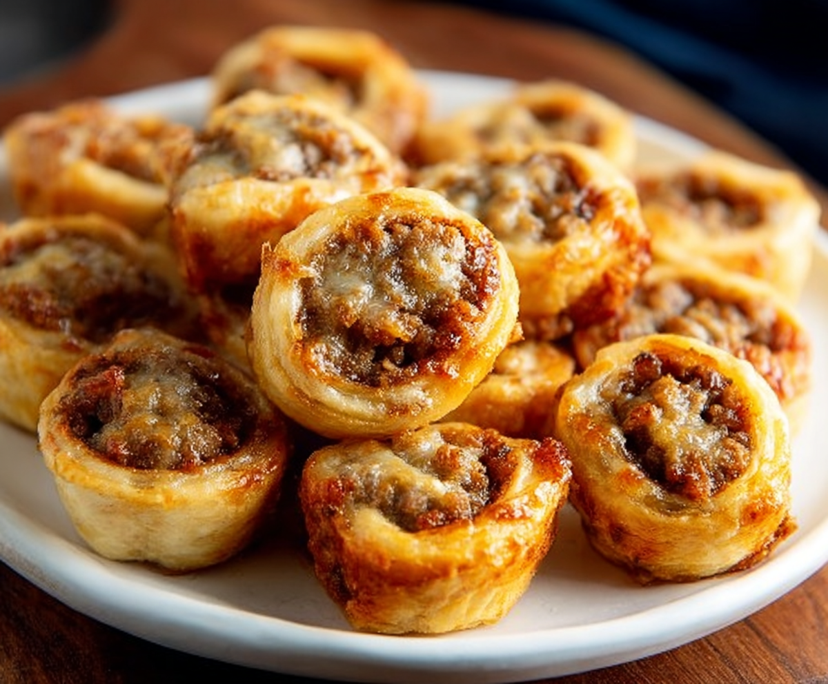 Easy Sausage Pinwheels Appetizer