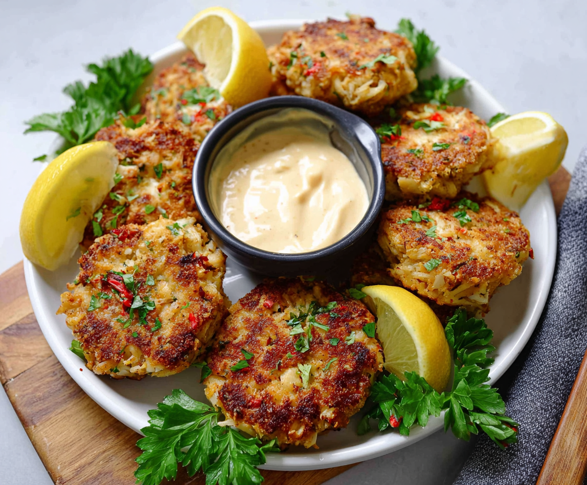 Crispy Air Fryer Crab Cakes