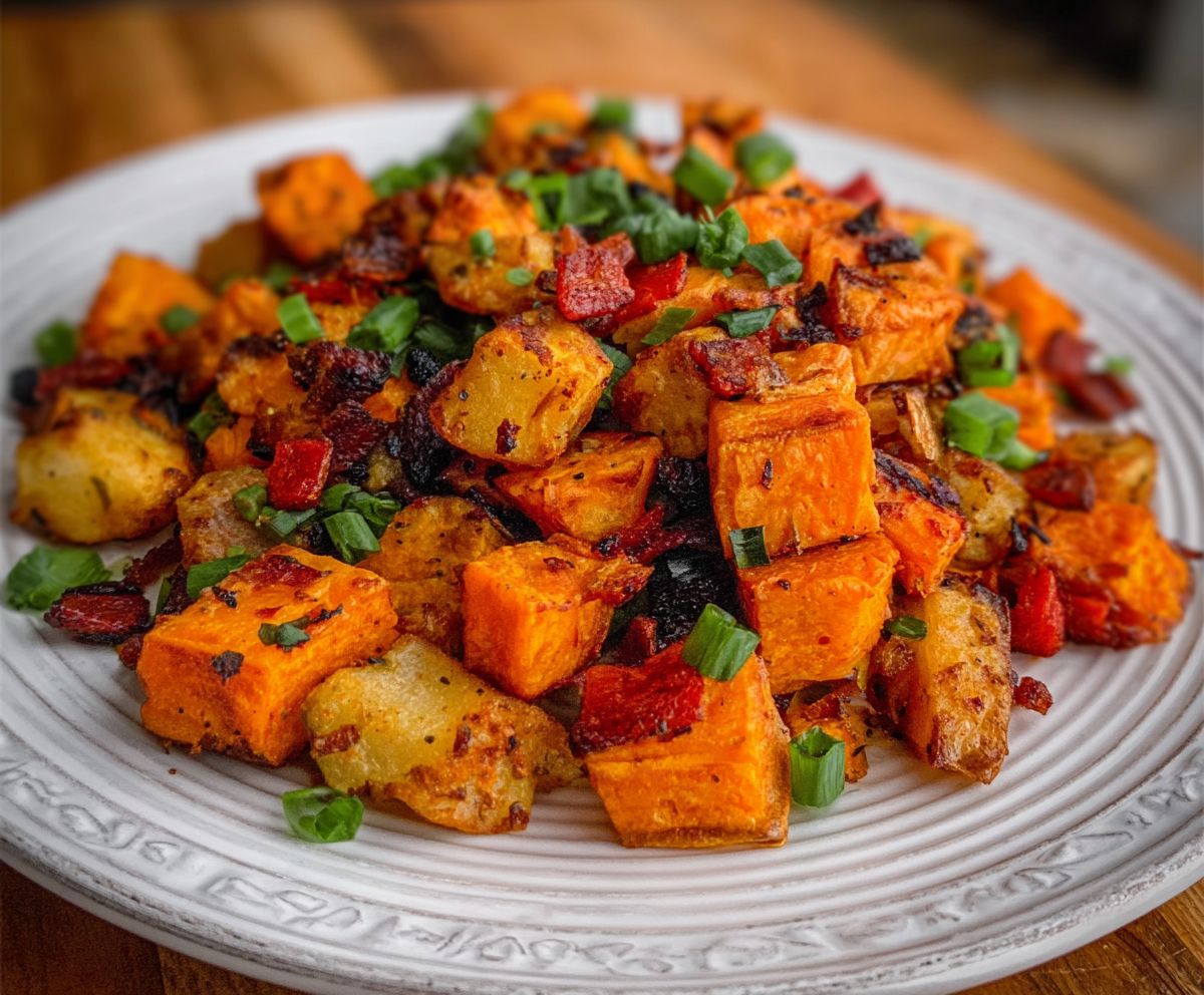 Easy Air Fryer Sweet Potato Hash