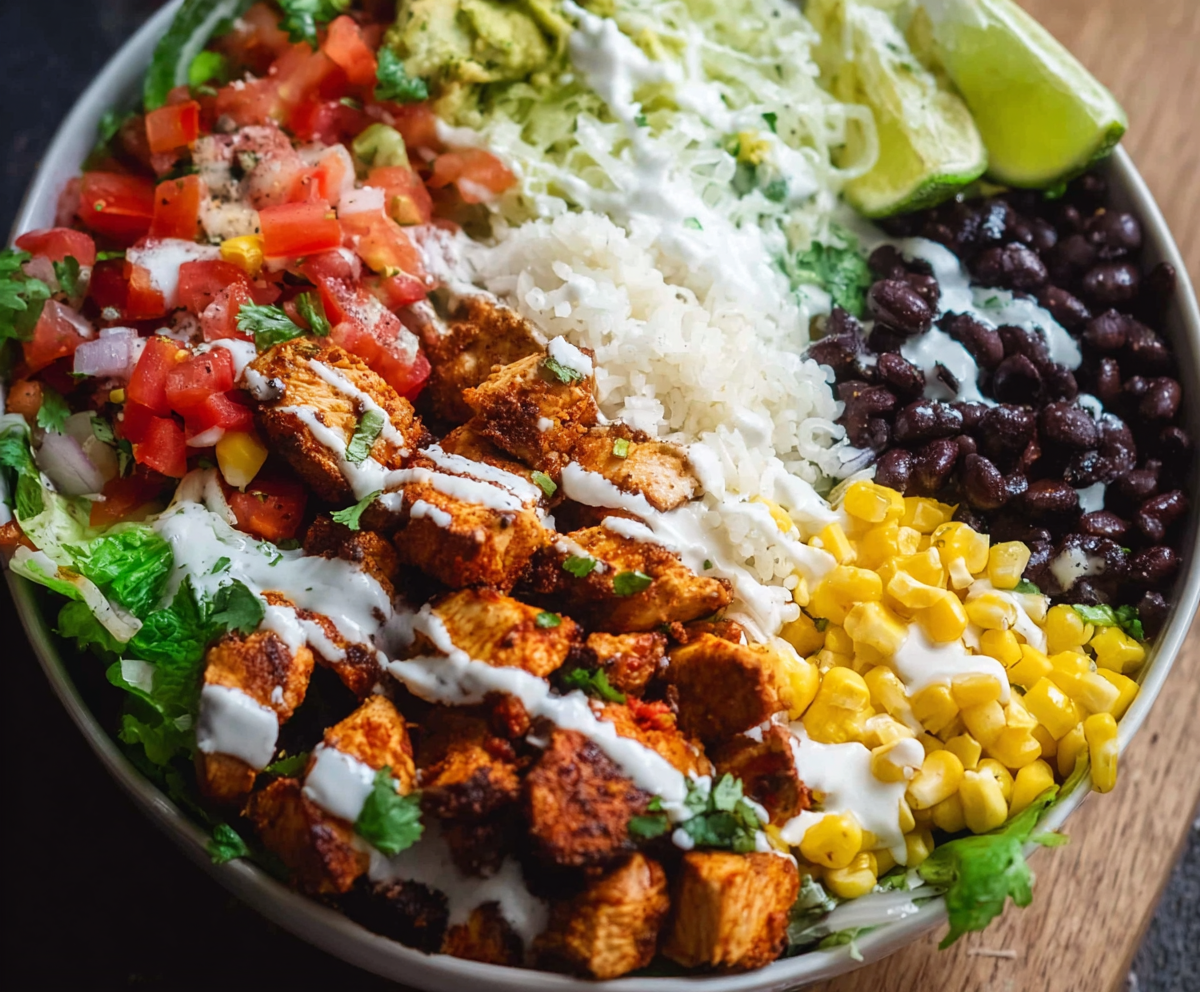 Easy Chicken Burrito Bowls Recipe