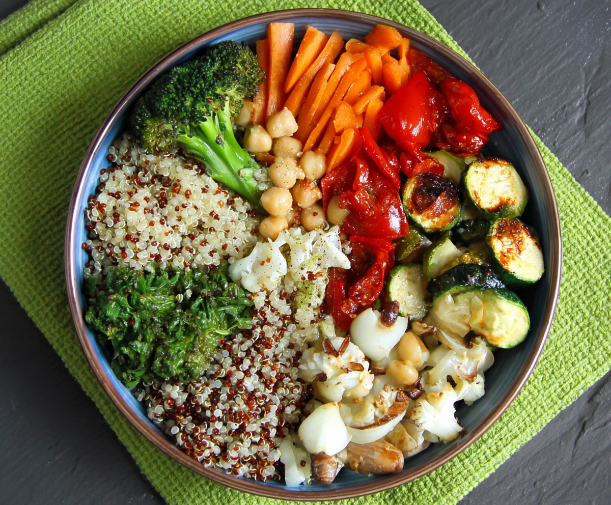 Clean Eating Quinoa Veggie Bowl Recipe