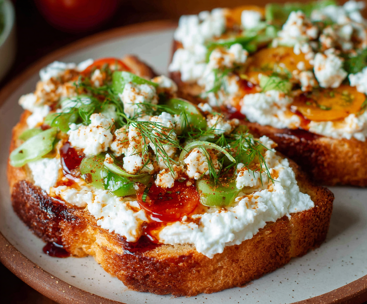 Easy Cottage Cheese Toast Recipe