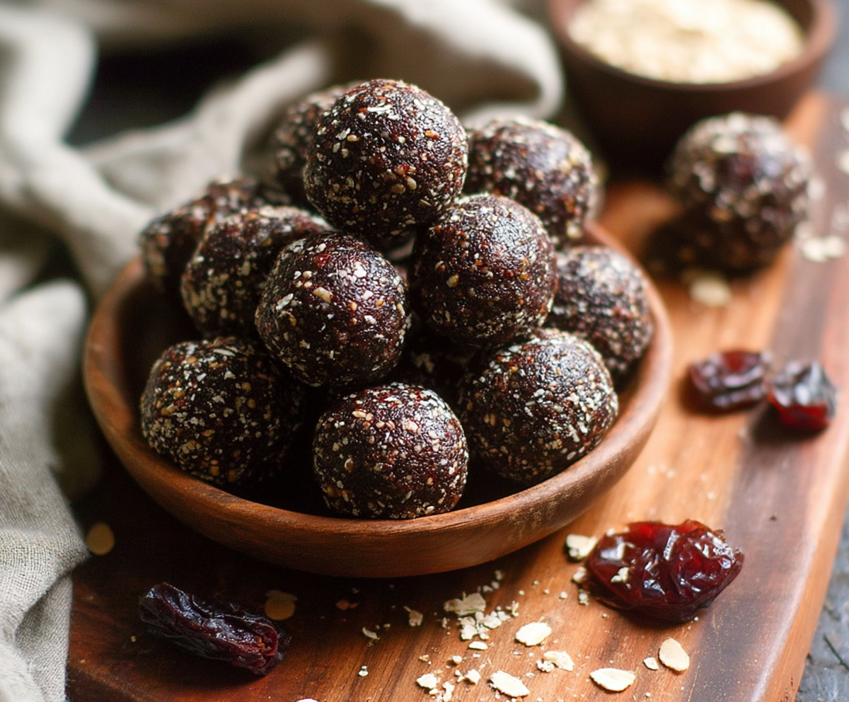 Easy Dark Chocolate Energy Bites