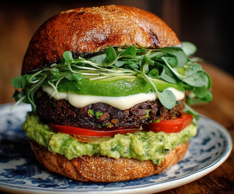 Green Goddess Black Bean Burger