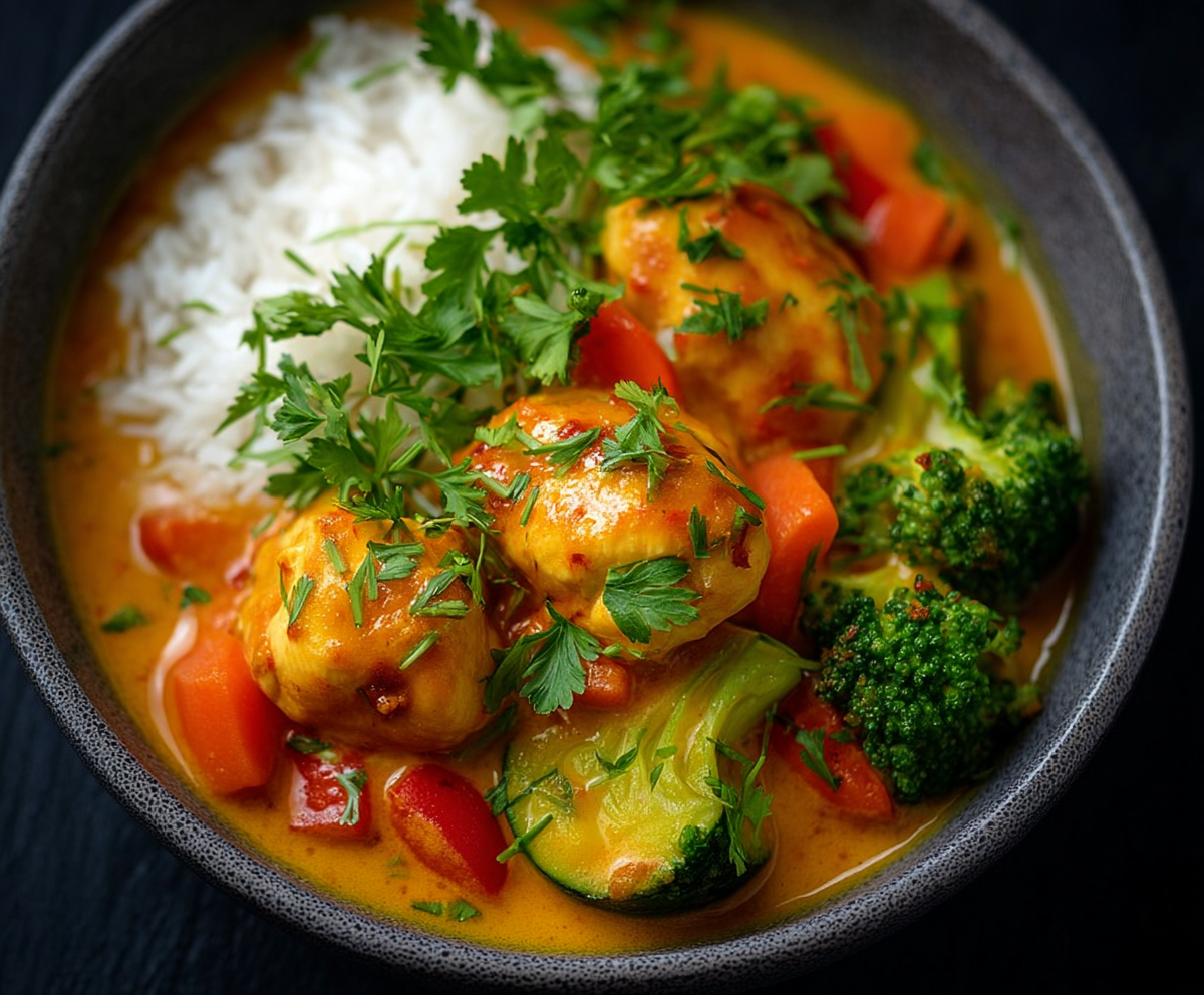 Easy Healthy Chicken Veggie Curry
