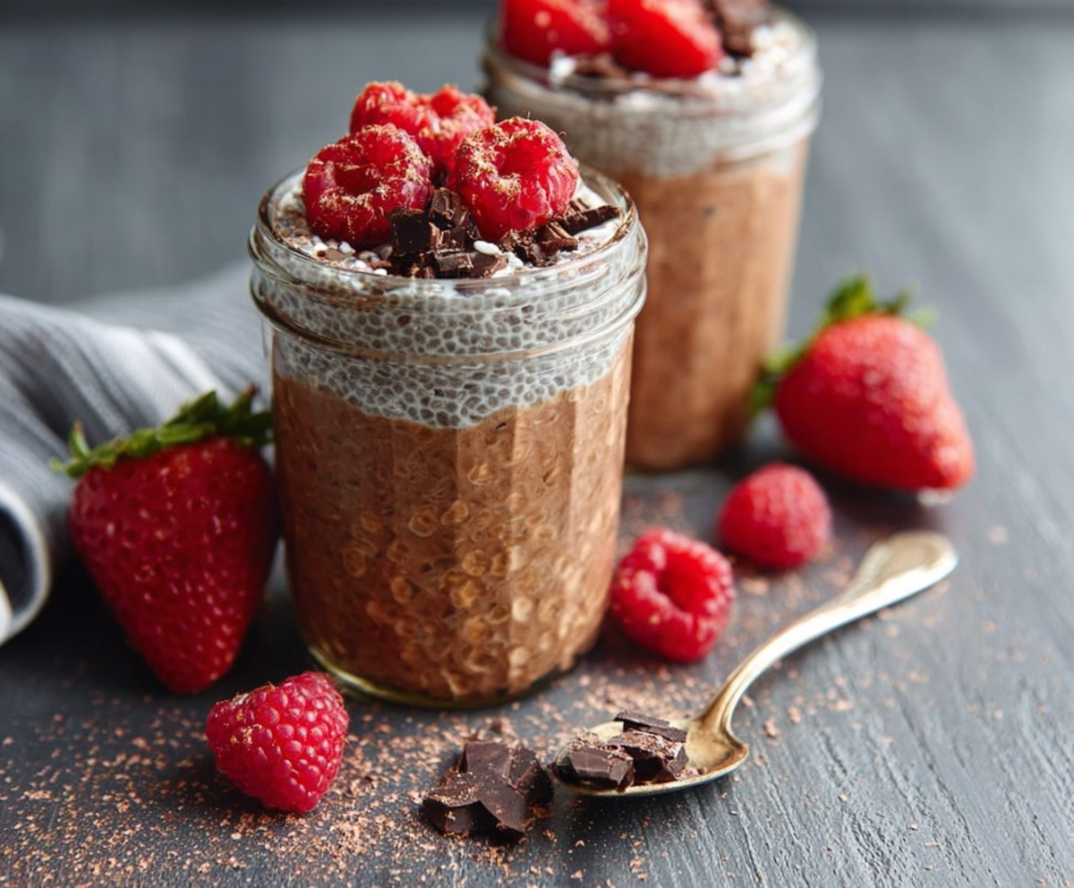 Easy Protein Chocolate Chia Pudding