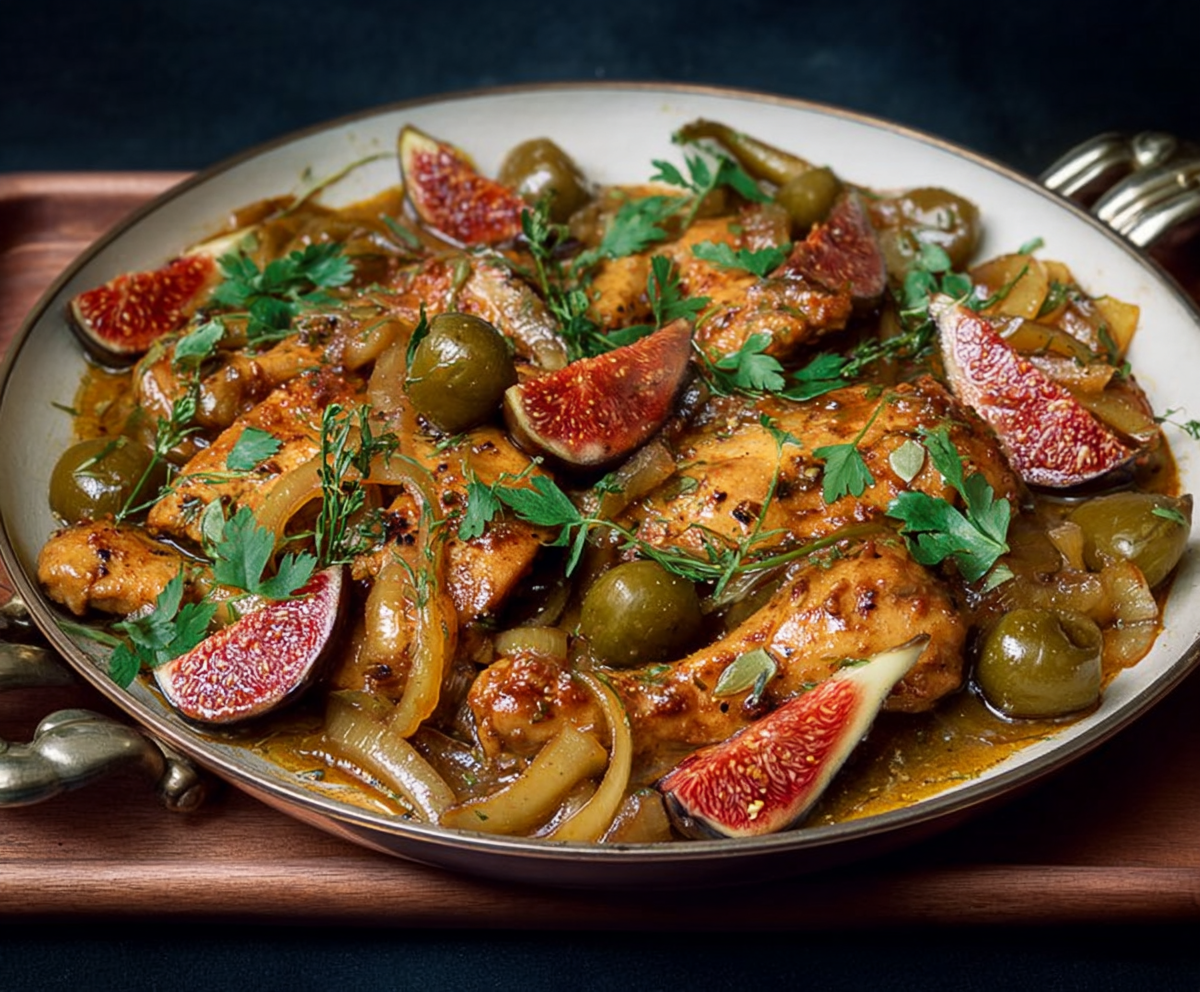 Easy Vinegar Chicken with Sweet Figs
