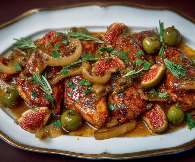 Vinegar Chicken With Figs