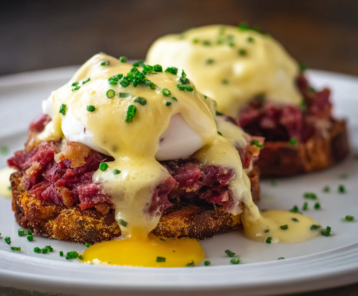 Corned Beef Hash Eggs Benedict Recipe