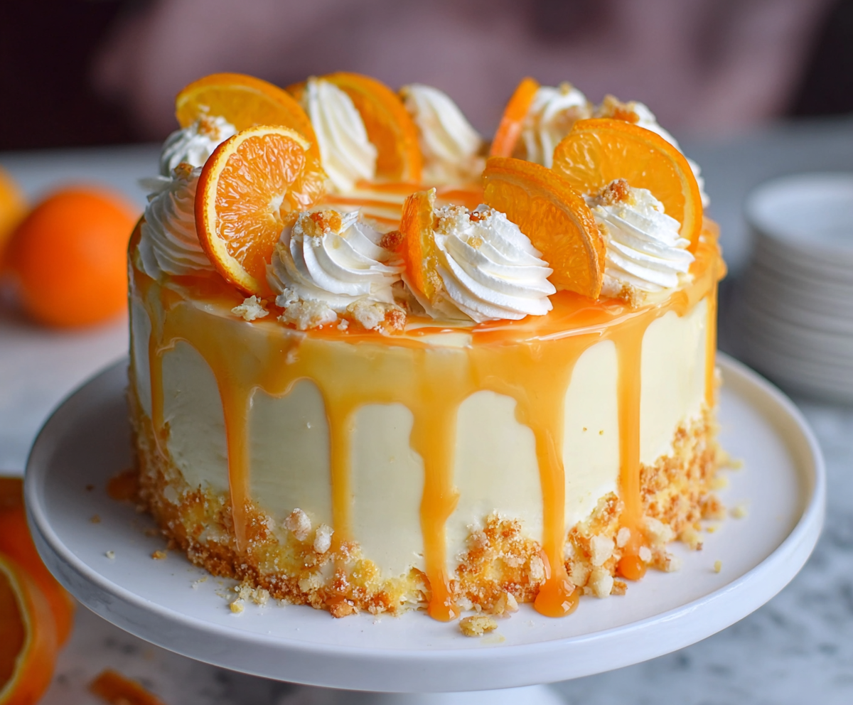 Easy Orange Creamsicle Cake