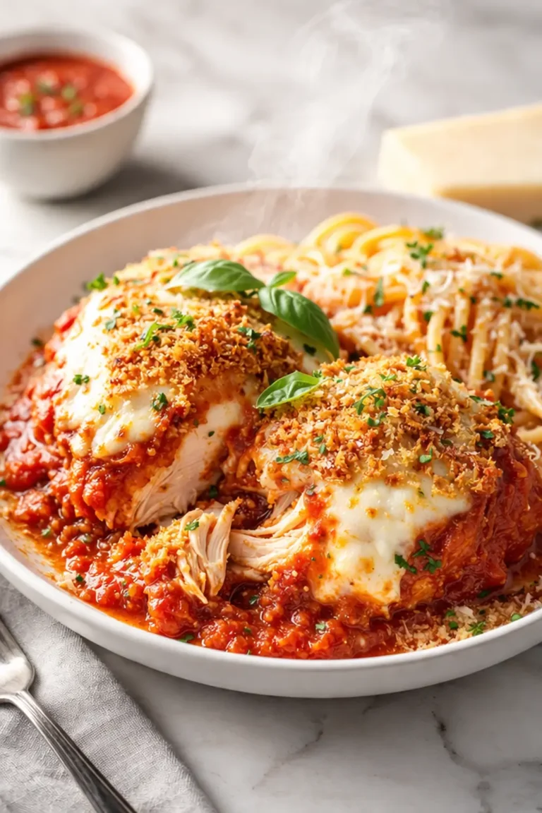 Slow cooker chicken parmesan