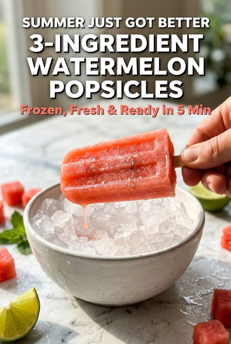 3-Ingredient Watermelon Popsicles