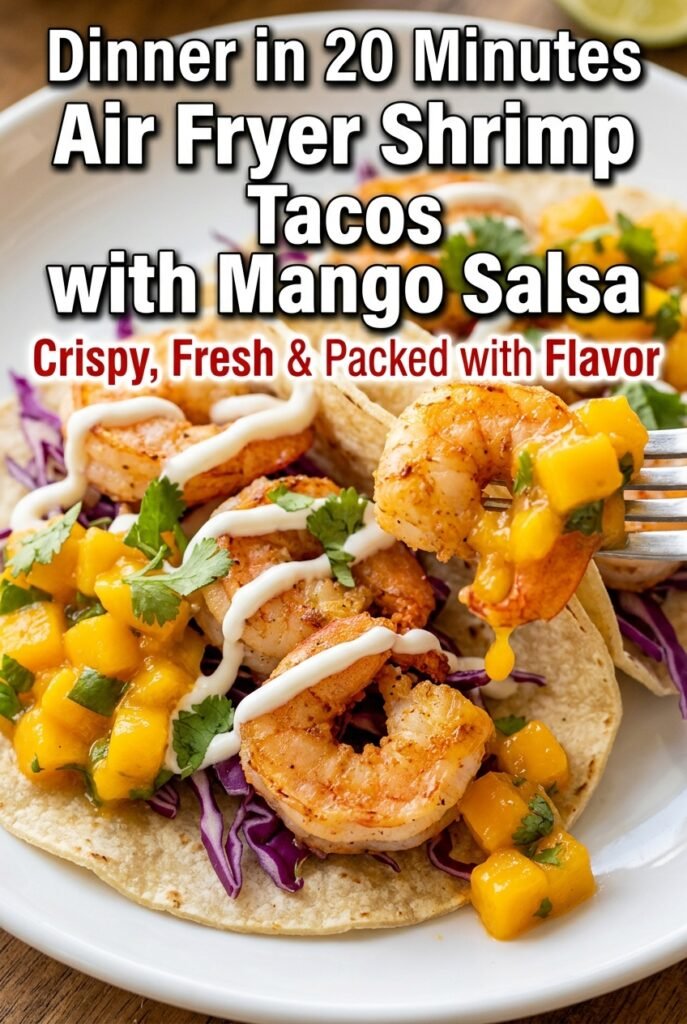 Air Fryer Shrimp Tacos with Mango Salsa