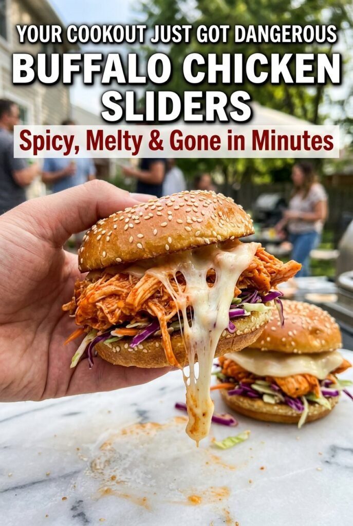 Buffalo Chicken Sliders for Backyard Cookouts