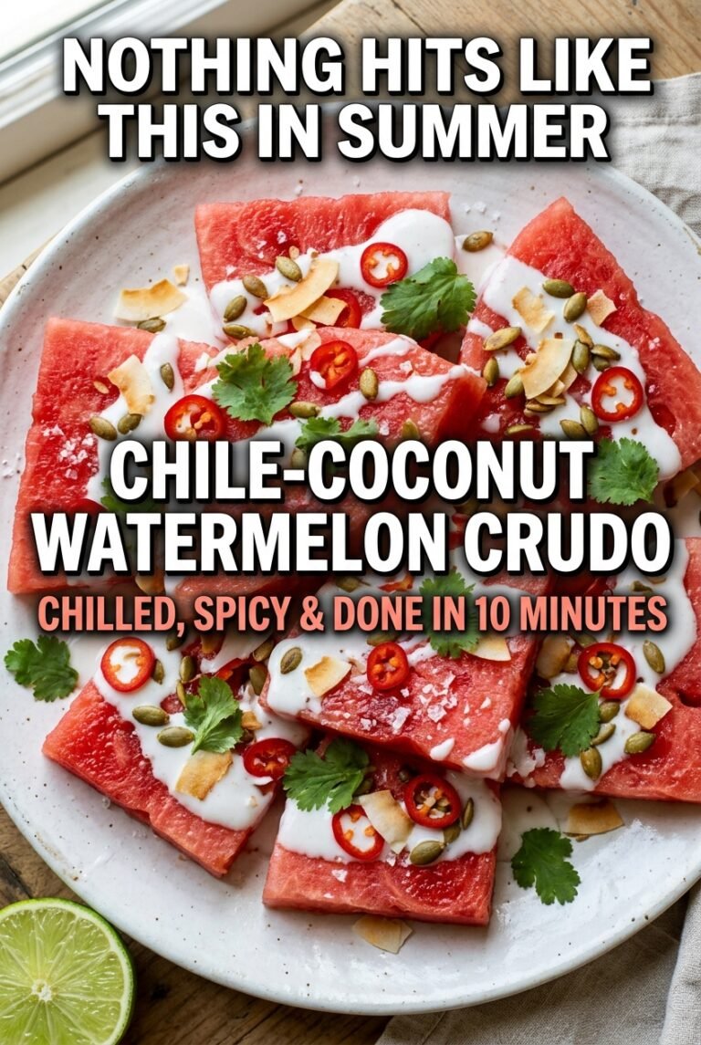 Chile-Coconut Watermelon Crudo