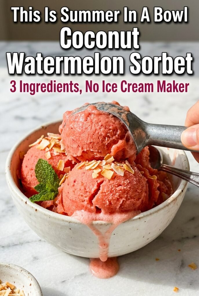 Coconut Watermelon Sorbet