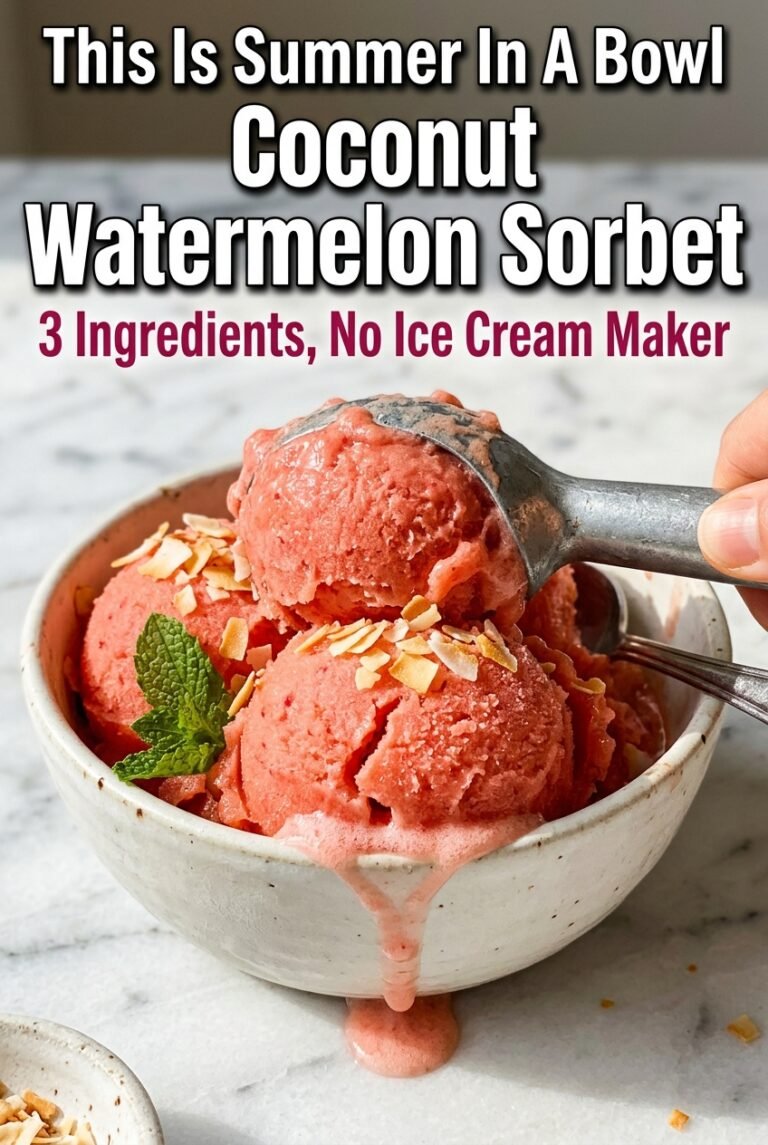 Coconut Watermelon Sorbet