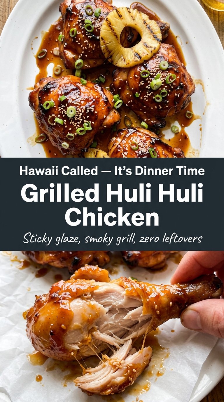 Grilled Huli Huli Chicken sticky smoky caramelized