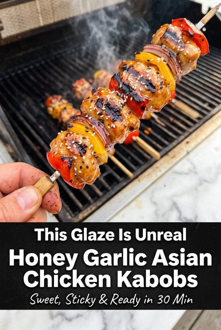 Honey Garlic Asian Chicken Kabobs