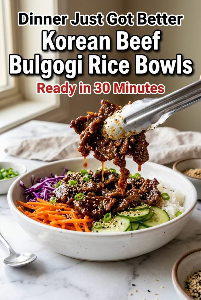 Korean Beef Bulgogi Rice Bowls